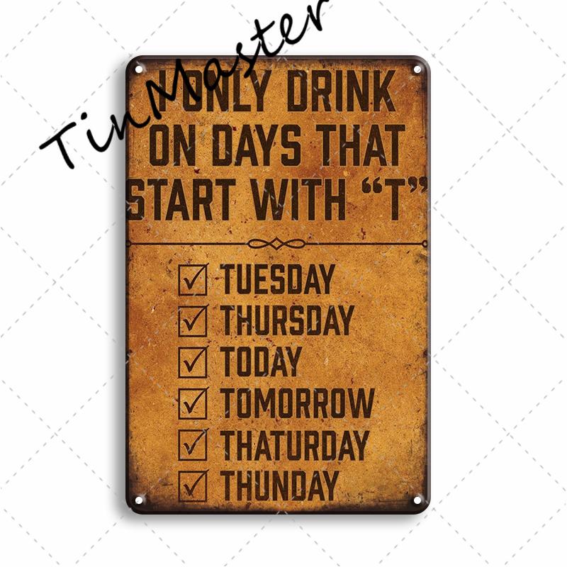 Popular Beer Metal Poster Sign Vintage Pub Bar Signs Plaque Metal Sign Home Wall Decor Restaurant Kitchen Room Decoration