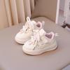 Children's little white shoes 2025 spring and autumn new girls cartoon pendant low-top board shoes Korean version of boys breathable sports shoes