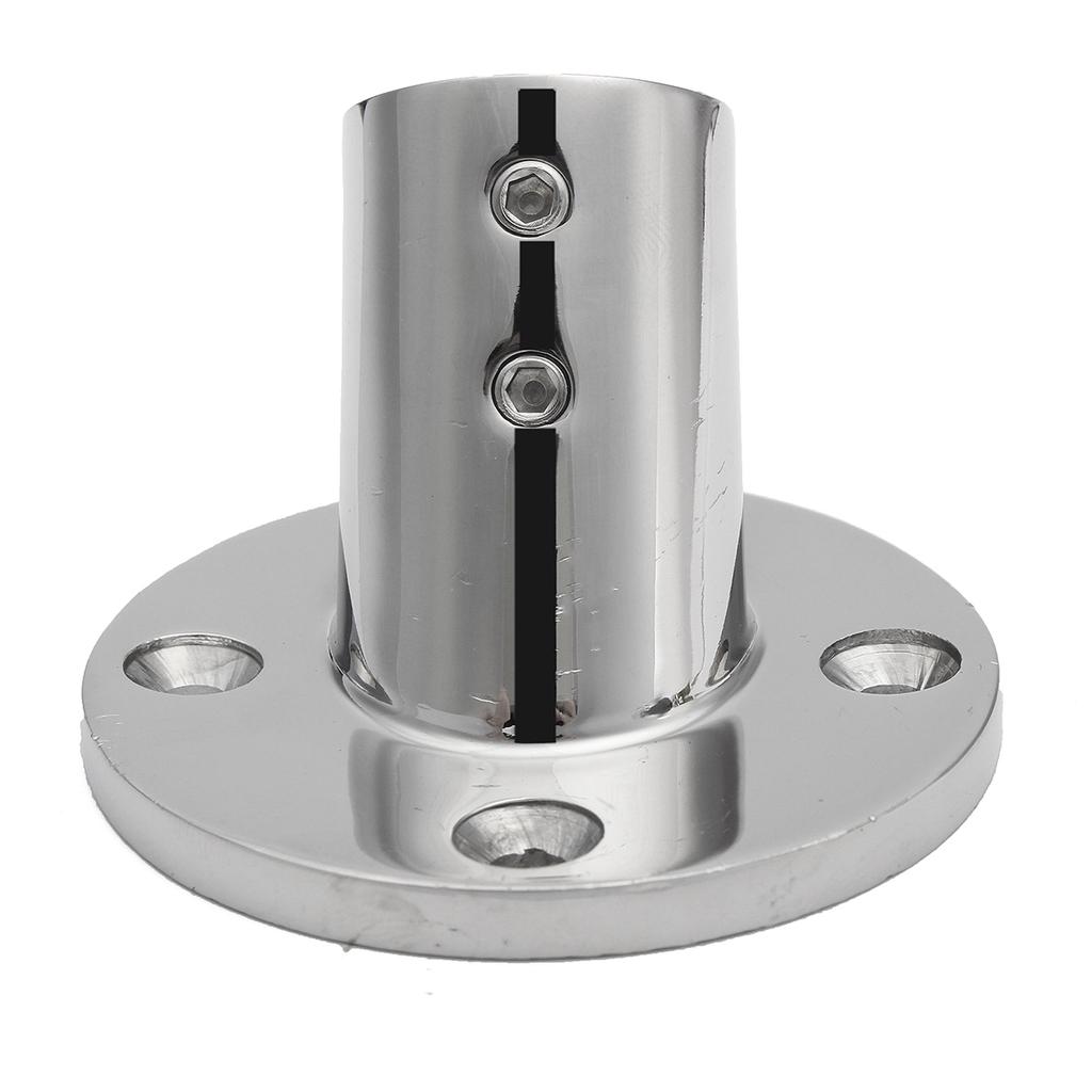 Stainless Steel Yacht Boat Hand Rail Fittings 60° Degree 7//8/'/' Round Base-Marine