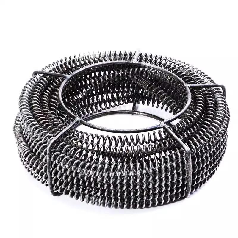 9-15 Meter Household Drain Pipe Dredger Spring Set Professional Unclogging Tools Sewer Dredger Extension Spring With Connector 16mm