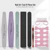 Nail Art File & Buffer Double-Sided Sponge Stick 8-Piece Manicure Set