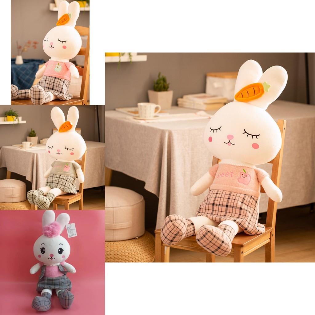 Adorable Large Plush Rabbit Doll With Soft Pp Cotton Filling For Kids And Collectors