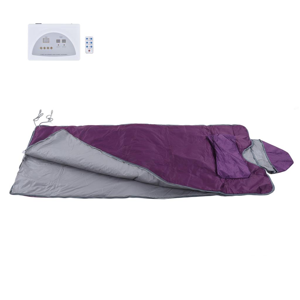 Far Infrared Sauna Blanket with Hat Sleeves Multiple Protection Sauna Heating Blanket Body Spa