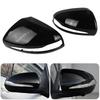LHD Rearview Mirror Cover For Mercedes Benz C GLC S E Class W205 X253 W222 W213 W238 Glossy Black/Carbon Fiber Side Mirror Cover