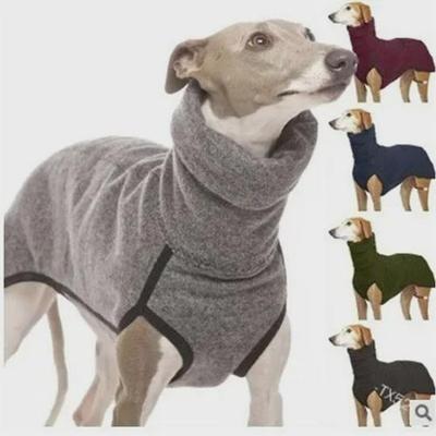 Grenzüberschreitender Kuscheliger Patchwork Stehkragen Hunde-Pullover