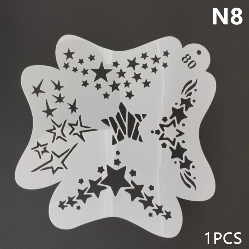 Gesichtsschablonen Körperbemalung Vorlage Sprühbemalung DIY Vorlage für Kindergeburtstagsfeier Wiederverwendbare Malschablonen