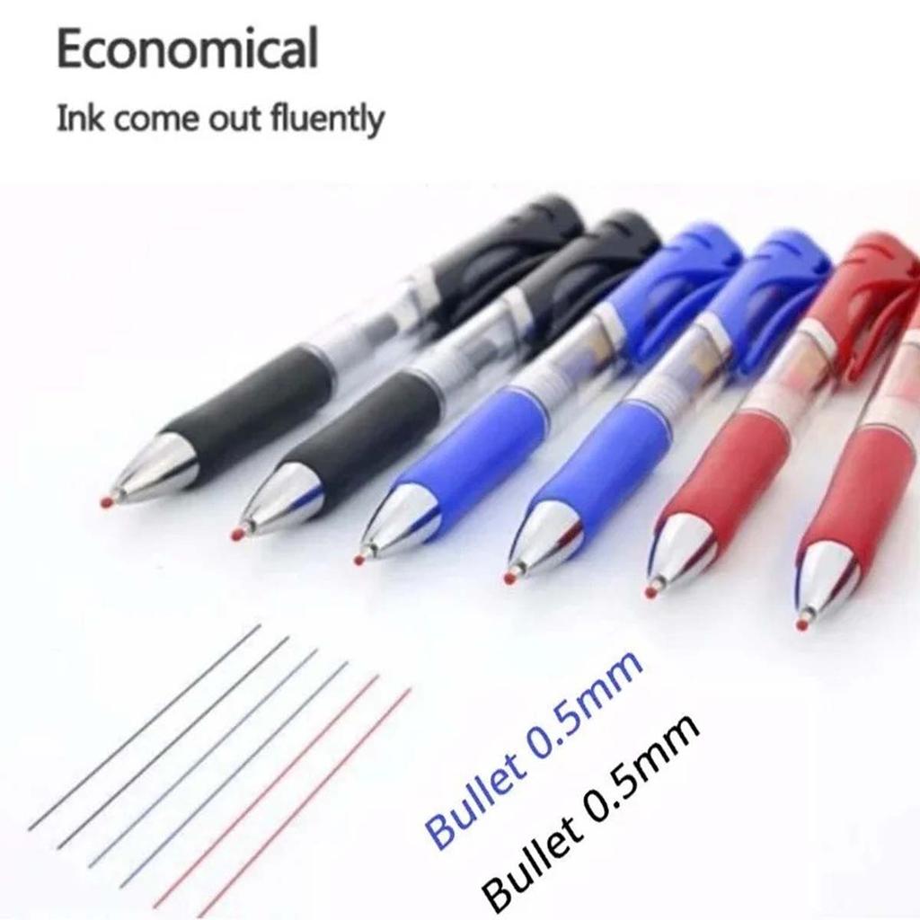 43 pixuri cu gel și; Set rezerve Papetarie Pix Kawaii Cerneala neagra/rosu/albastru 0,5 mm Pix albastru Rechizite scolare de birou