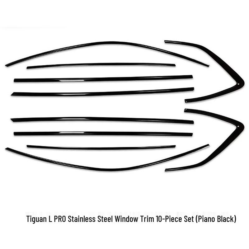 2024 Tiguan L Pro Black Warrior Lišta kolem oken & Osvětlený pruh na karoserii vozu