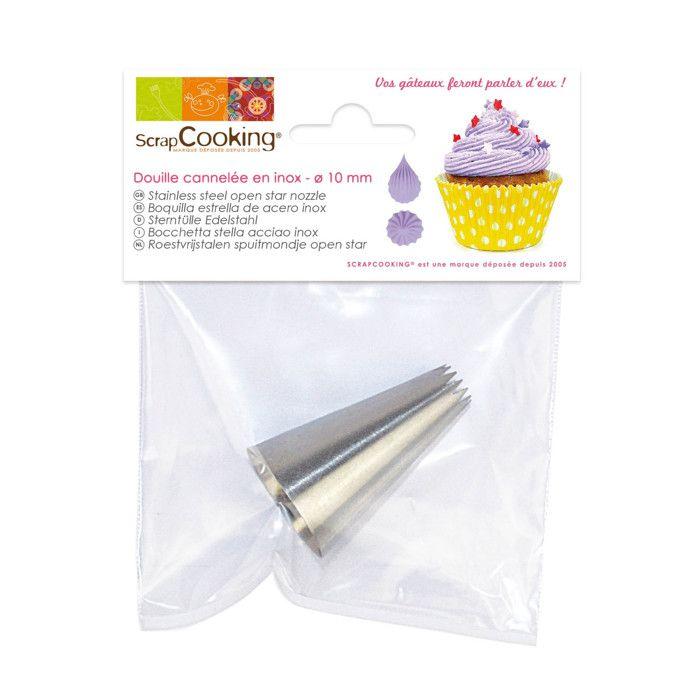 Stainless Steel Pastry Nozzle - Fluted