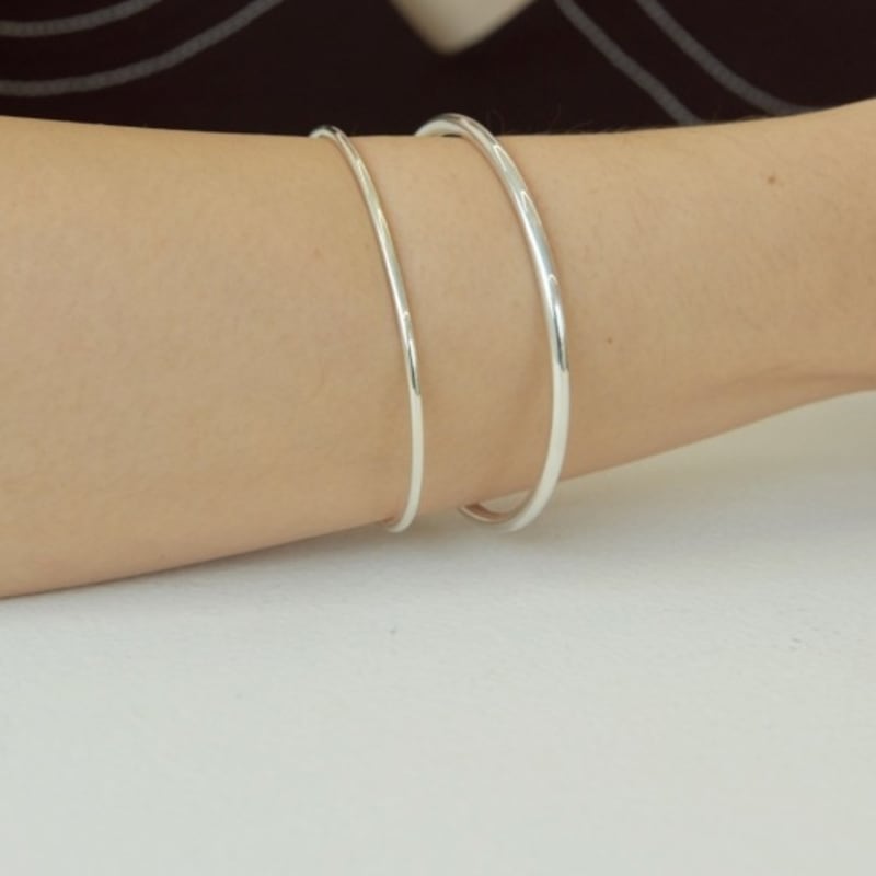 

LAYERMOOD silver925 basic bangle-silver M