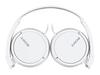 Sony Closed-Back Headphones, Foldable, White, MDR-ZX110-W [Parallel Import]