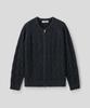 MMIC Wavy Zip Cardigan (Black)