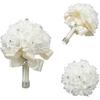 Hand Flower Toss Rose Wedding Pe Foam Simulation Bouquet Sparkling Rhinestone Jewelry Hand Flower Toss Bouquet Diamond