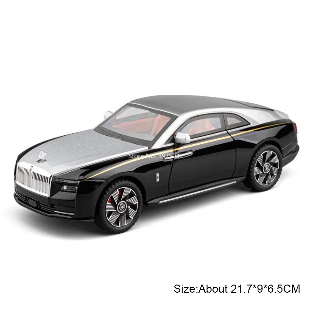 Scale 1:24 Spectre Cullinan Sports Car Model Toy Metal Diecast Music Light Wheel Steering Models Toys for Children's Gifts