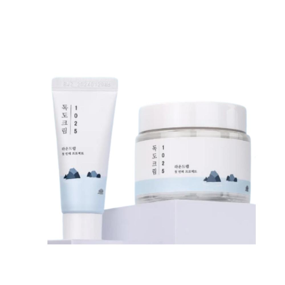 ROUND LAB 1025 Dokdo Cream Deep Hydration & Skin Barrier Moisturizing Cream 80ml (+20ml Gift)