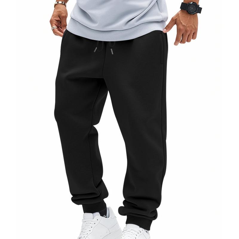 Herren S Amerikanischer Stil Dünne Fleece Sport Freizeithose Jogginghose
