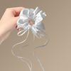 Stoff Satin Schleife Streamer Dickdarm Haarband einfarbig hochwertiger Kopfschmuck vielseitiger Kopfschmuck Haarschmuck