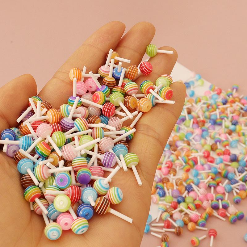 Miniature Dollhouse Colorful Candy Lollipop Ornaments