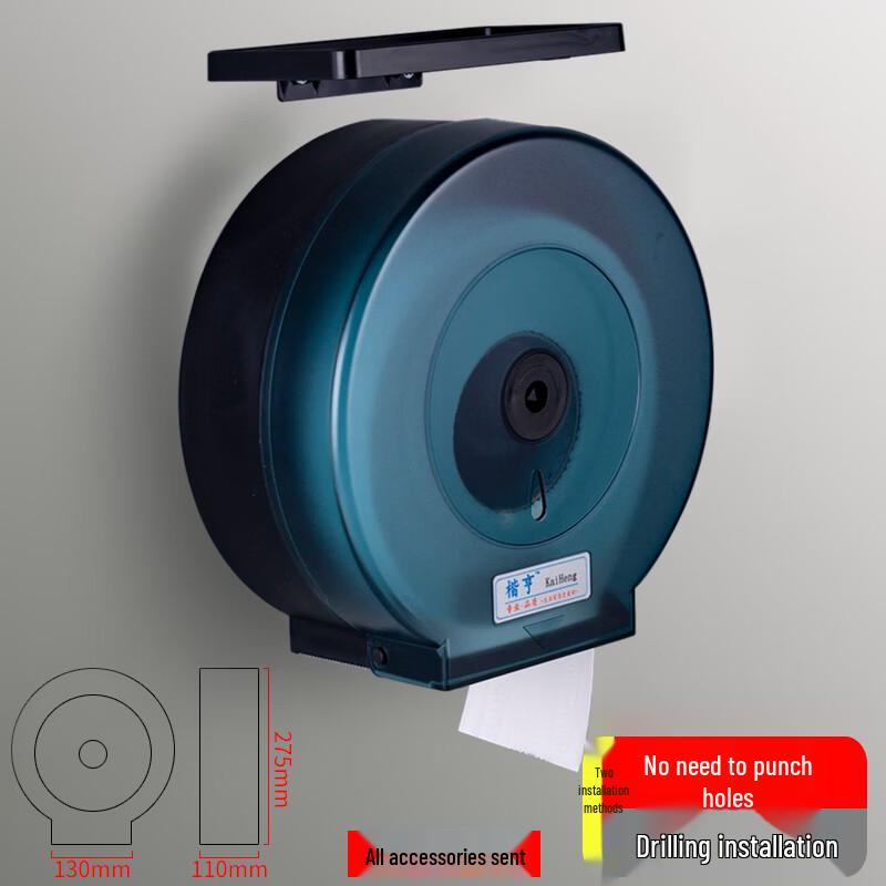 Wall-Mounted Tissue Dispenser with Storage Shelf