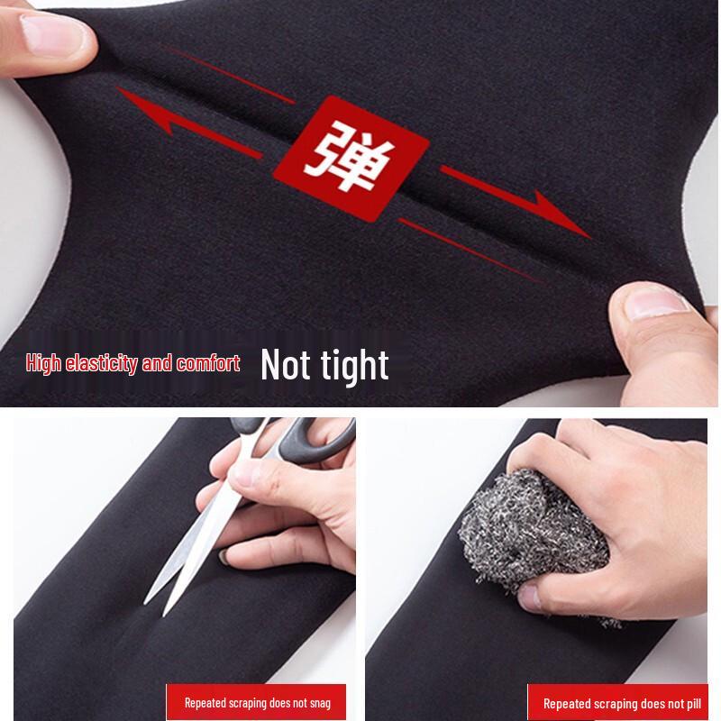 Langsha Women's High-Waist Thickened Wool Thermal Leggings