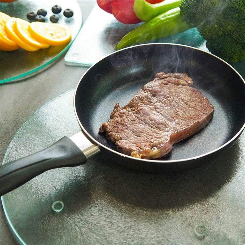 A20F-Round Acrylic Cutting Board For Outdoor Camping, Small Clear Countertop Tray, Scratch Resistant, 30X30x0.3Cm