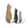 2Pcs/set Wall Mount Stainless Steel Cat Shape Strong Load-Bearing Anti-Rust Hanger, Hanging Storage Key Holder