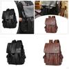 Fashion PU Leather Backpack Fit 15.6 Inch Computer Waterproof Multipurpose for