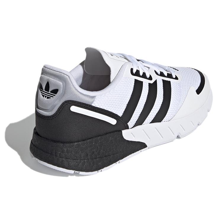 Adidas ZX 1K Boost 'White Black' (Unisex) Cloud White / Core Black / Halo Silver Casual Shoes FX6510