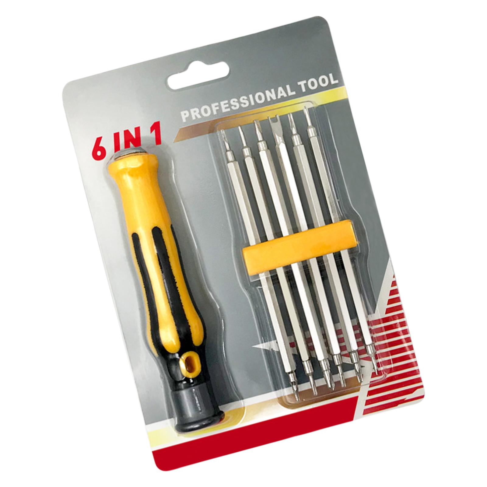 

6 in 1 Double Ended Magnetic Screwdriver Set for Professional and Home Use in Various Applications Electronics Repair A