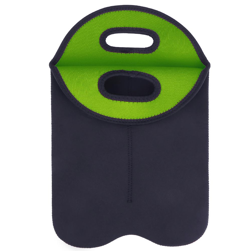 

Protective Insulated Wine Bag Cover Wine-bottle Bag Cover Neoprene Cooler Sleeve Holder Easy Carrying Parts зелёный