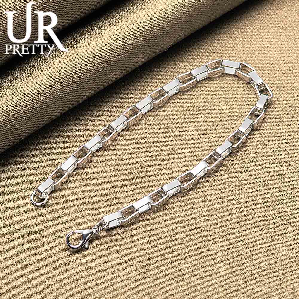 925 Sterling Silber Box Schnalle Armband Modischer Hochzeitsschmuck