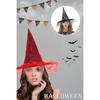 New! Halloween Costume Witch Hats Steeple Top Spider Web Pattern Mesh Wizard Makeup Props Cosplay Prom
