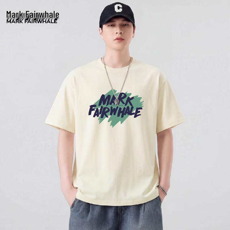 Mark Fairwhale Men's Loose Fit Printed Cotton T-Shirt