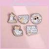 Adorable Cartoon Cat Themed Metal Brooches For Fun Fashionable Accessories For Everyone