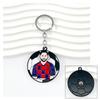Chelsea AC Milan Barcelona Messi Real Madrid Ronaldo Football Keychain Turning Fan Pendant Blind Box Gift