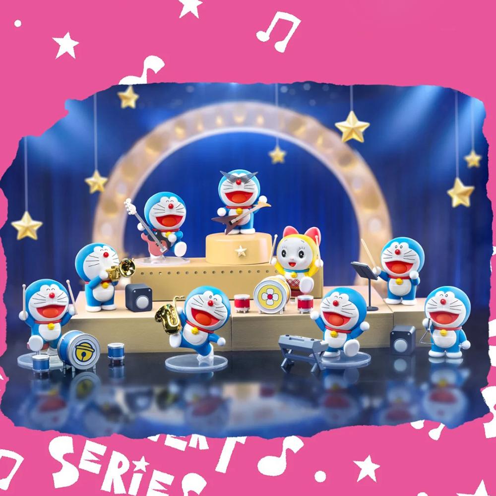 52toys Doraemon Concert Series Blind Box - Fashion Doll Ornament Collectible Hand Toy Gift For Trendy Collectors