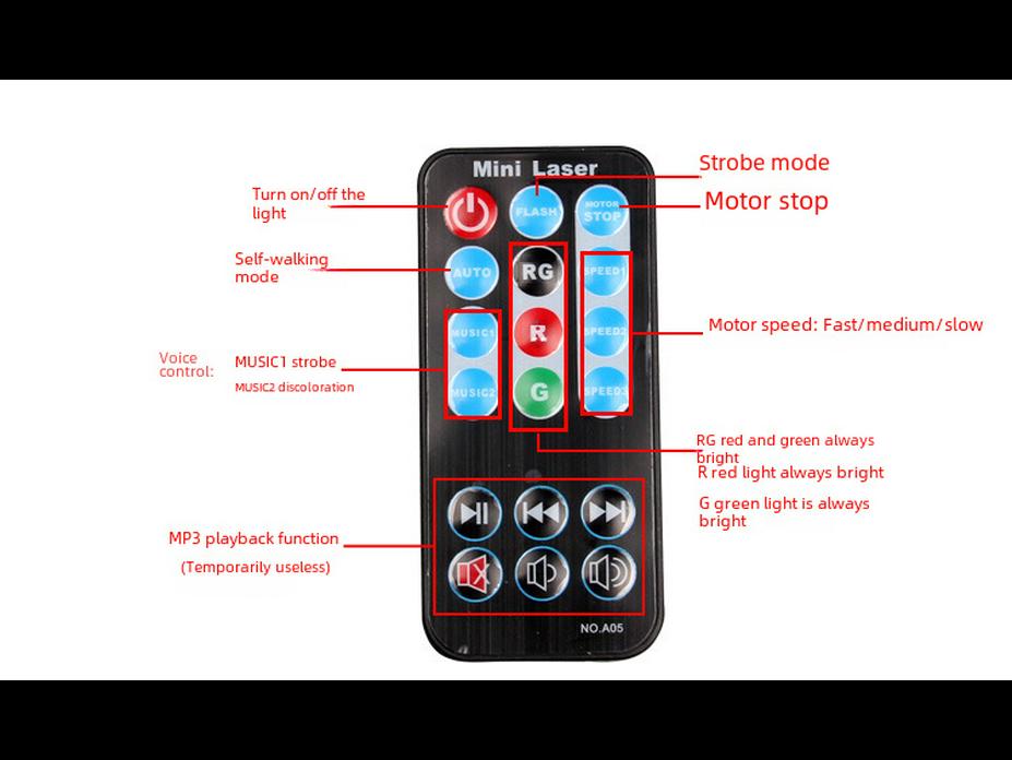 Starry Sky Voice-Controlled Rotating Stage Laser Light for KTV & Bars