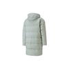 Puma Classics Long Down Kapuzenjacke Mittellang Warme Daunenjacke Herren Oberbekleidung Grau-Grün 599309-49