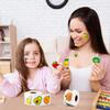 500pcs Roll Stickers Colorful Fruits Vegetables Smiling Face Children Strawberry Banana Watermelon Orange Pumpkin Reward Sticker