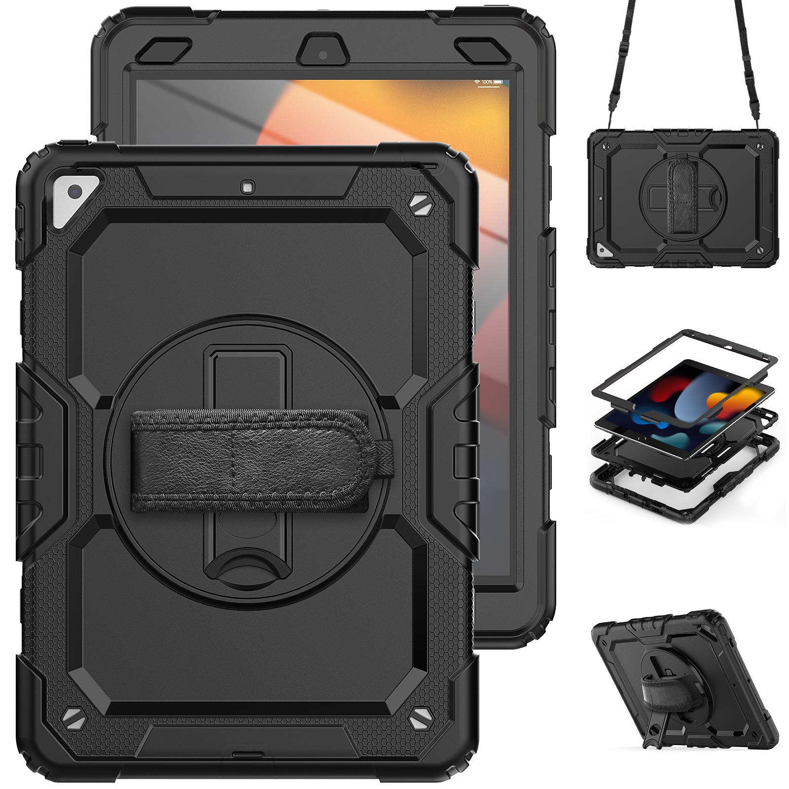 

360 Rotatable Stand Armor Case Universal For iPad Air 3 10.5 2019 Pro 10.5 2017 Heavy Duty Cover With Screen Protector 3-Layers iPad Air 3 10.5 2019