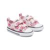Converse Chuck Taylor All Star Low Top Walking Shoes Embroidered Pink Yellow Baby Shoes 771288C