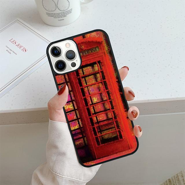 Telephone Box London Union Jack Phone Case For iPhone 17 Air 13 12 14 15 16  Cover For Apple Pro Max 6S Plus