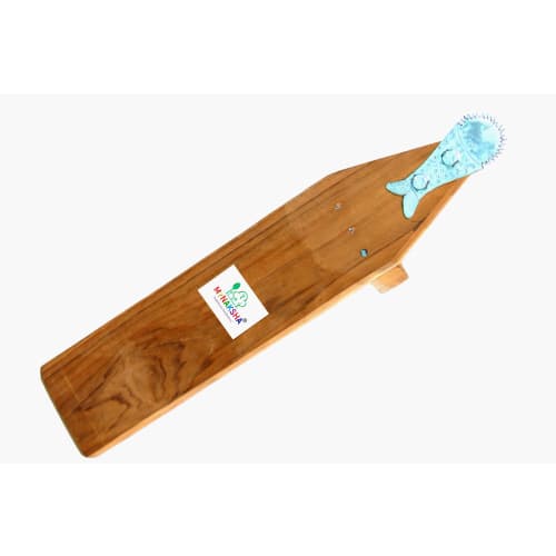 

MYNAKSHA Wooden Coconut Scraper/Shredder/Grater/Blade Coconut Grater, Made from Natural Wood, Medium, Yellow