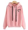 2025 autumn and winter European and American clothing fleece hooded women's sweater