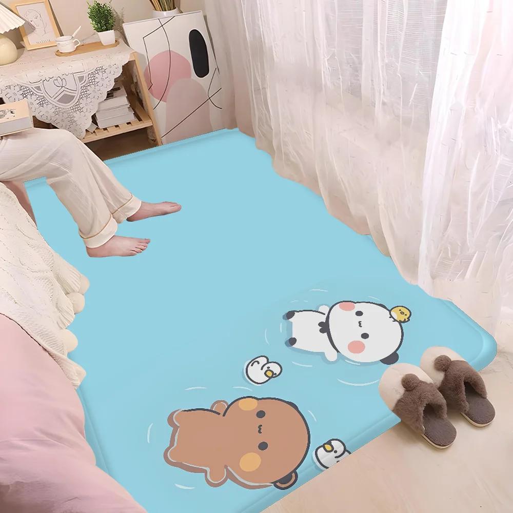 Bubu Dudu Bear Floor Mat Retro Multiple Choice Living Room Kitchen Rug Non-Slip Modern Home Decor