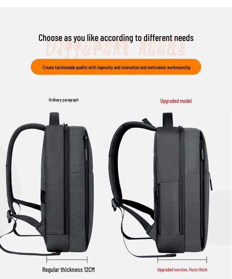 Unisex High-End Waterproof Business Laptop Backpack for Travel & School