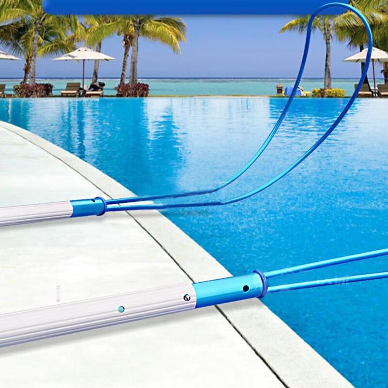 Quntai Swimming Pool Life-Saving Set with Telescopic Pole and Curved Hook Curved Hook with 3m Telescopic Pole
