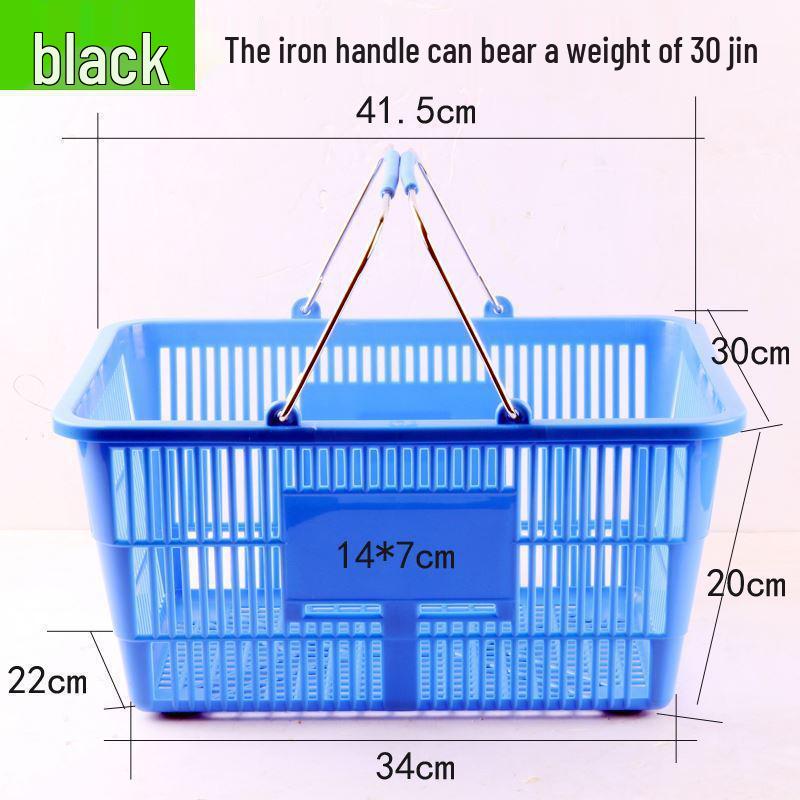 Sturdy Handheld Shopping Basket for Supermarkets and Convenience Stores