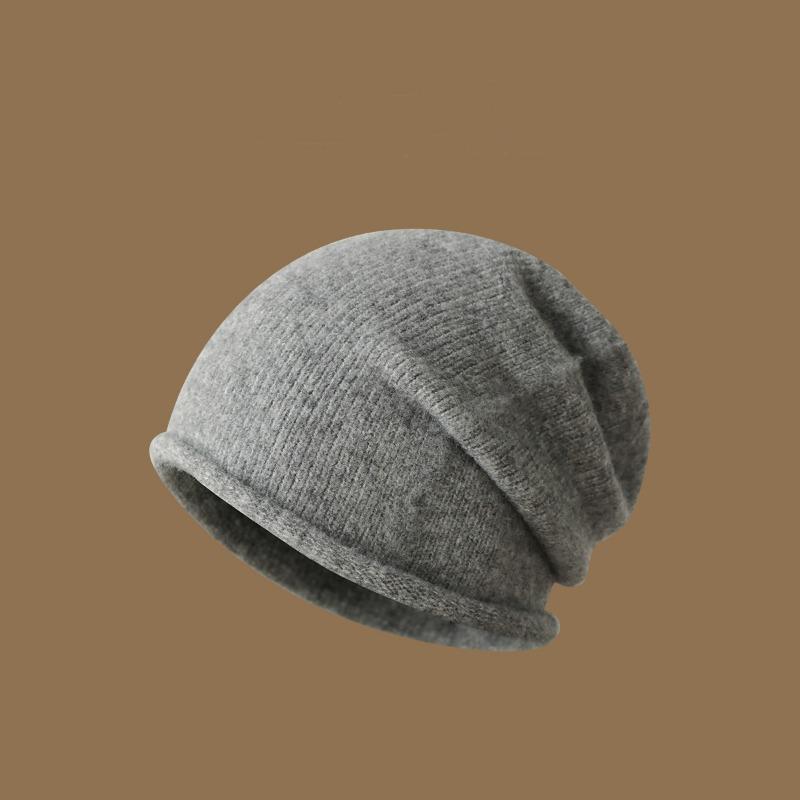 Autumn and winter soft pile hat women's warm baotou hat bare solid color cold hat women's hipster pullover hat