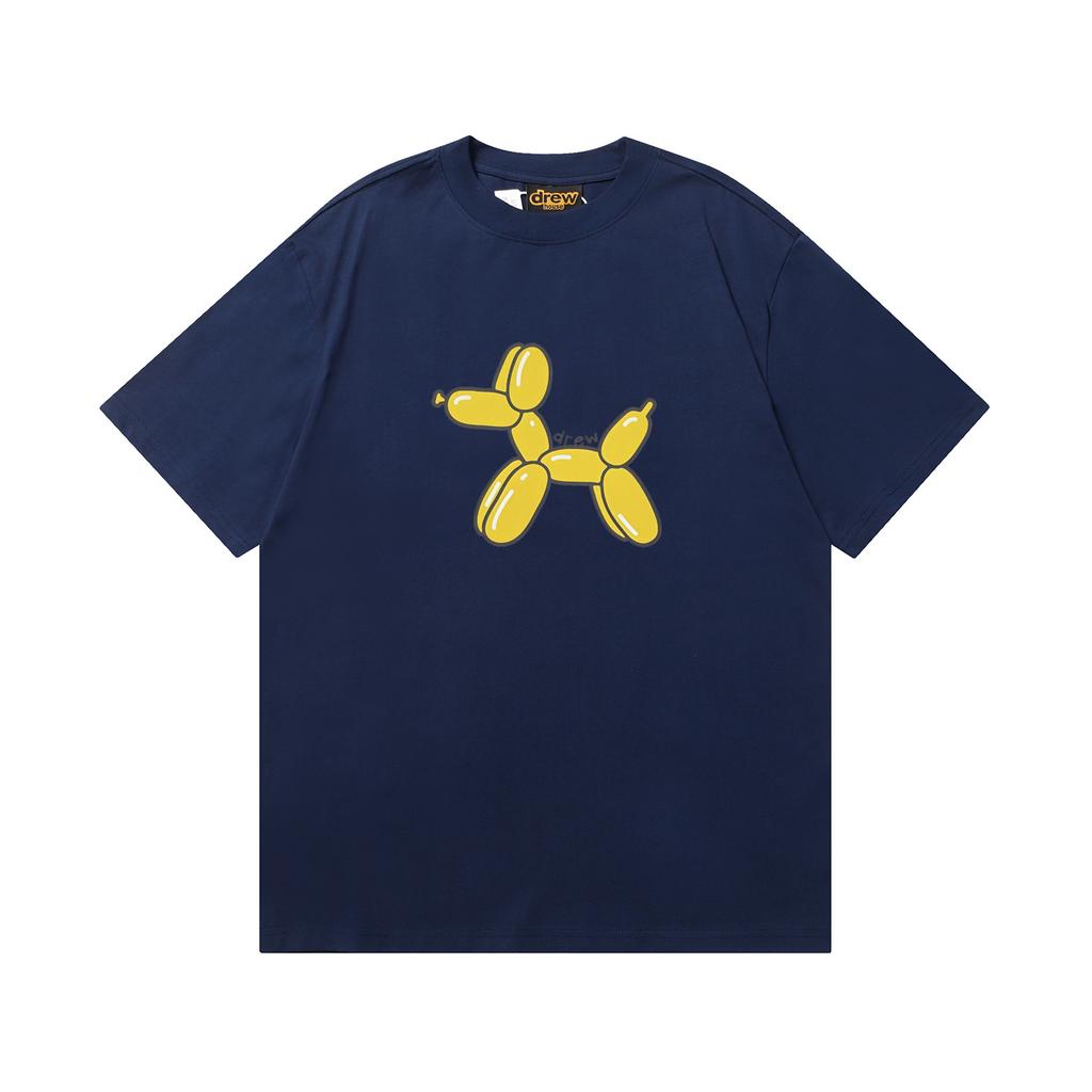 D06-118 MINISO 2026 Summer 100% Cotton T Shirt Drew House Balloon Dog Graphic Tee – Cream